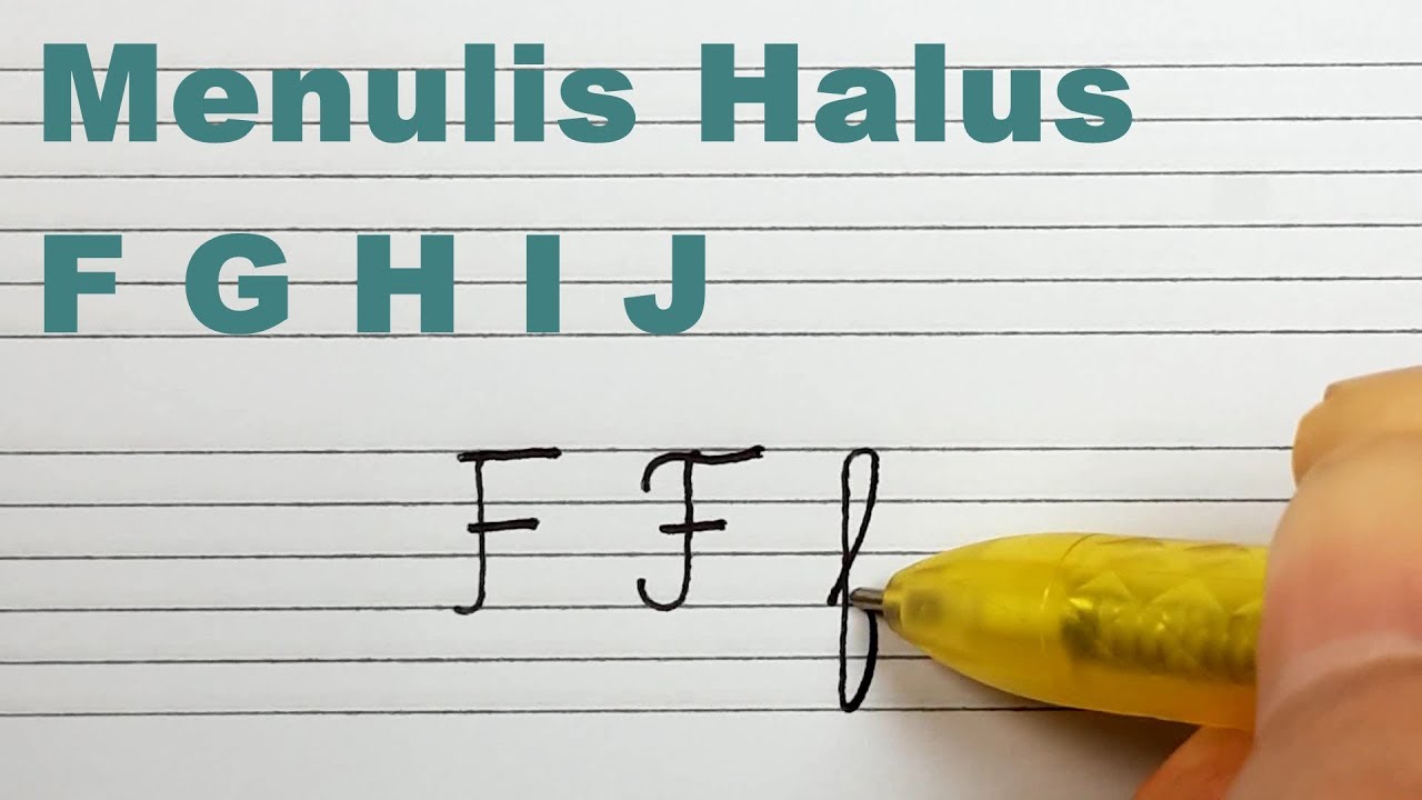Detail Huruf F Sambung Nomer 3