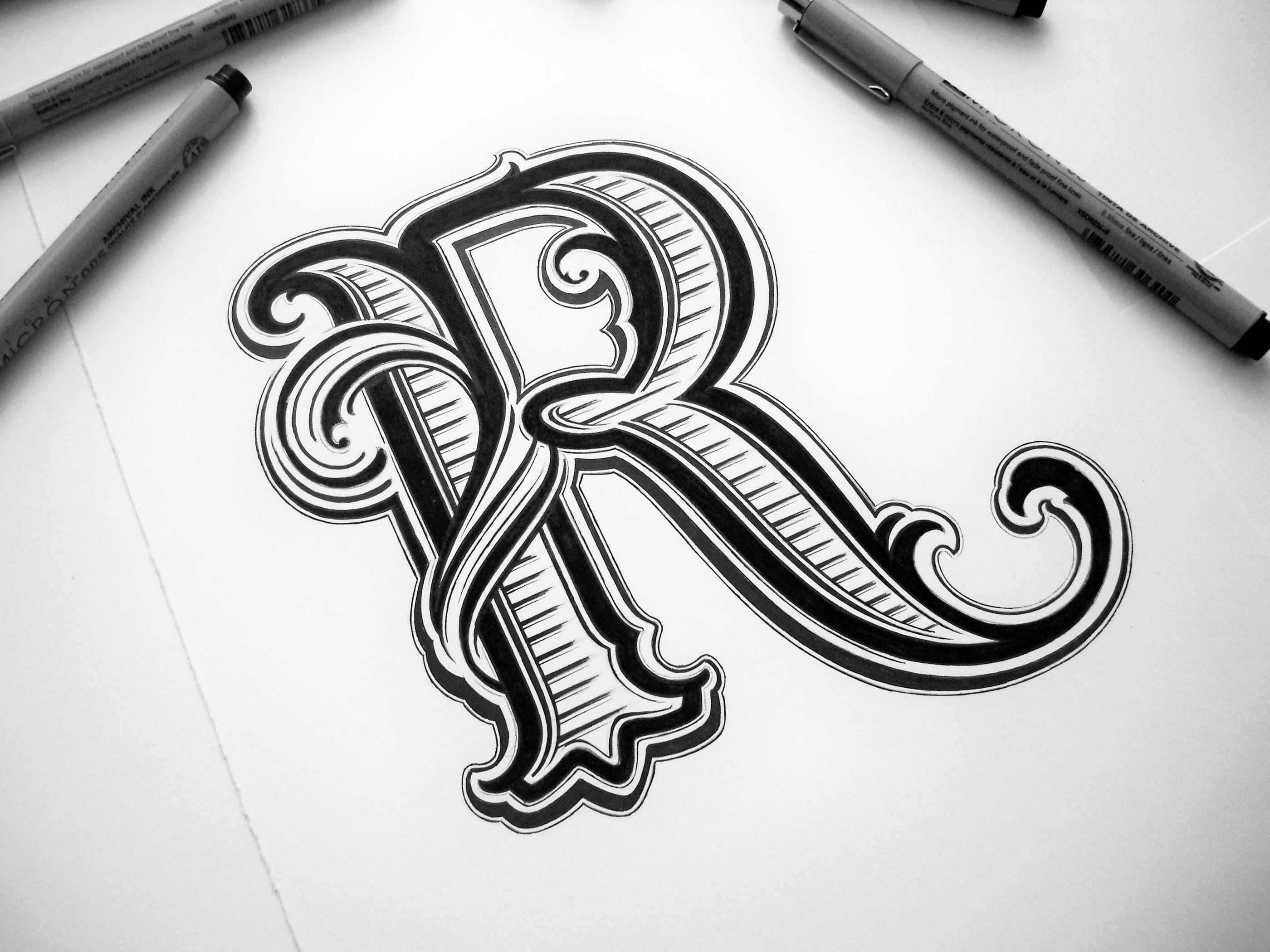 Detail Huruf Grafiti R Nomer 18