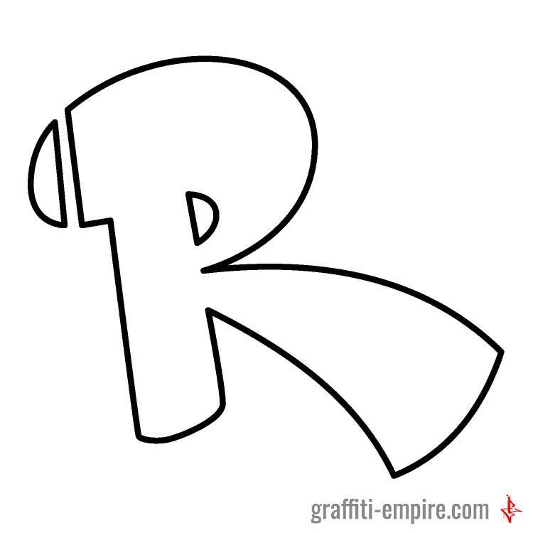 Detail Huruf Grafiti R Nomer 19