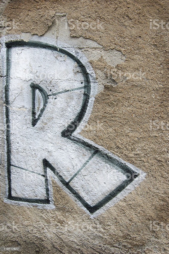 Detail Huruf Grafiti R Nomer 21