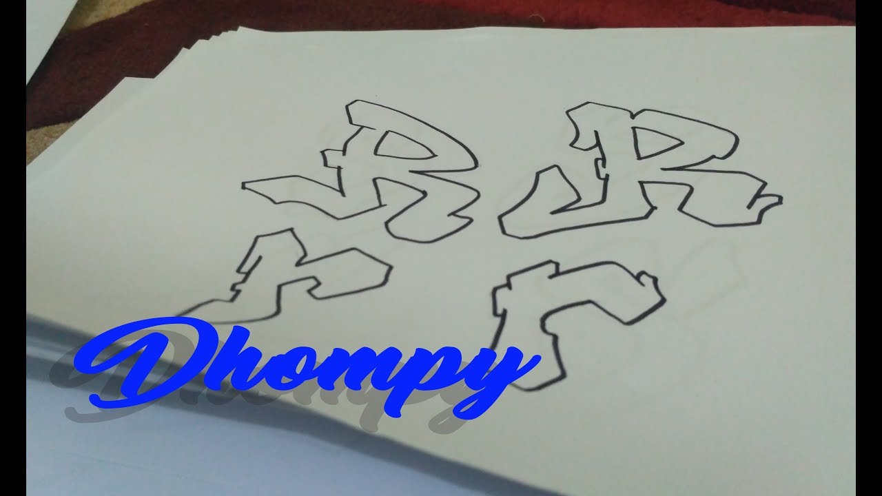 Detail Huruf Grafiti R Nomer 27
