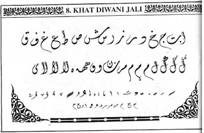 Detail Huruf Hijaiyah Kaligrafi Nomer 19