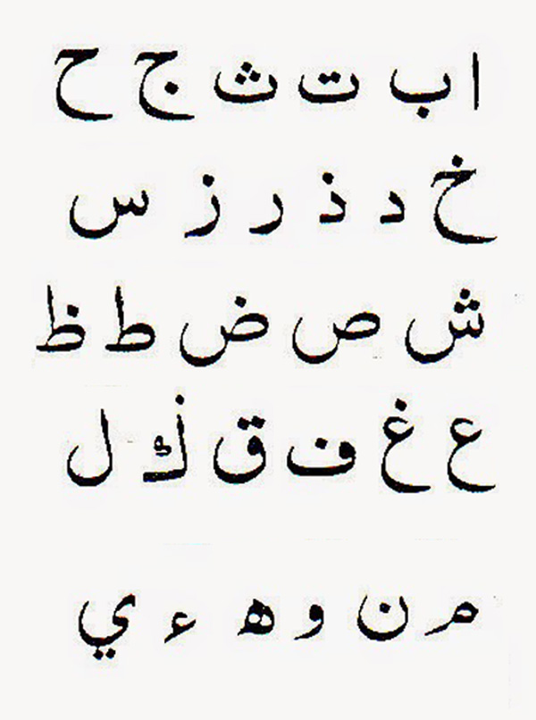 Detail Huruf Hijaiyah Kaligrafi Nomer 37