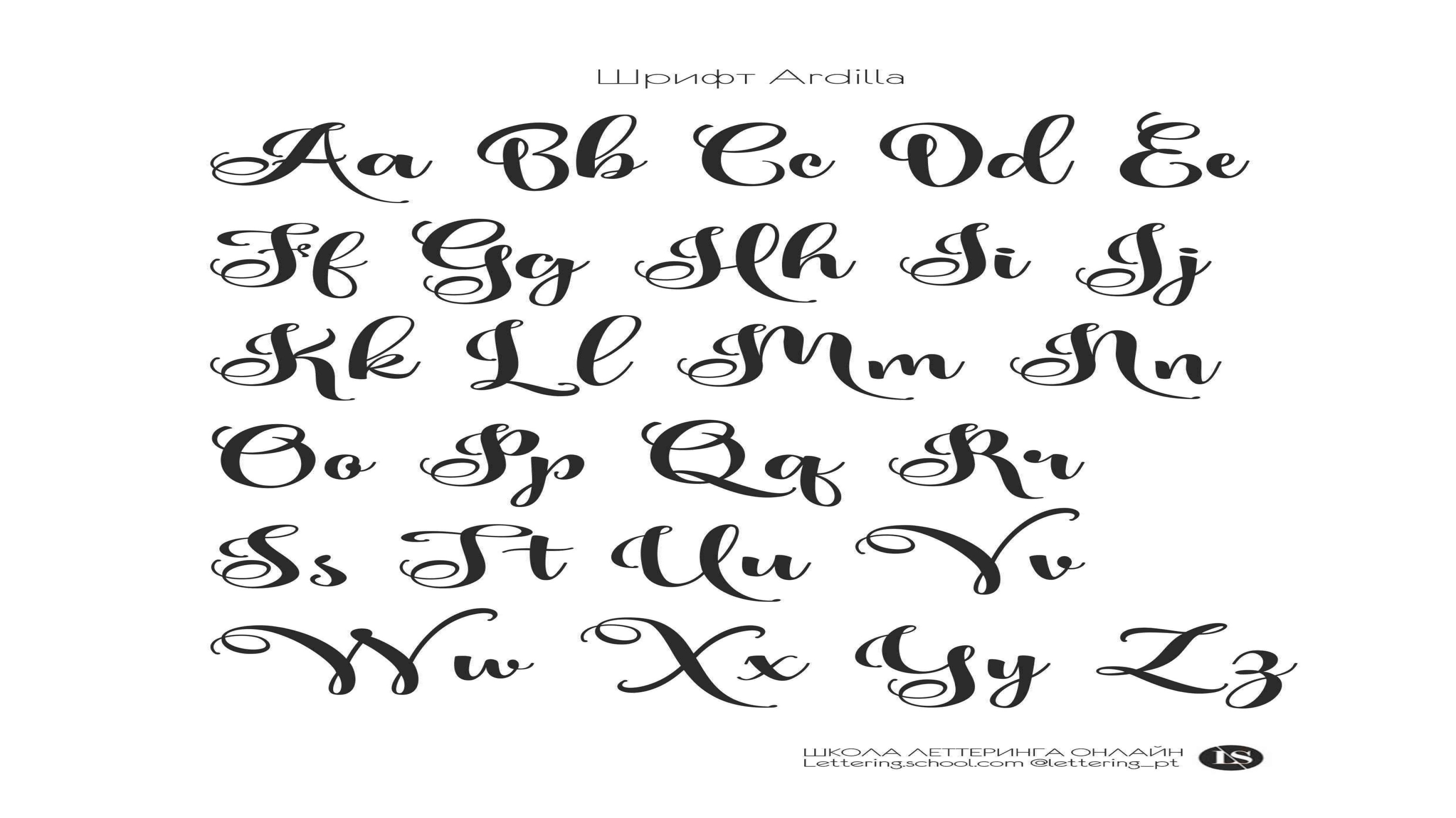 Detail Huruf Kaligrafi Latin Nomer 35