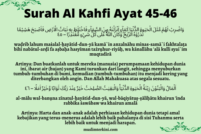 Detail Huruf Latin Surat Al Kahfi Nomer 52