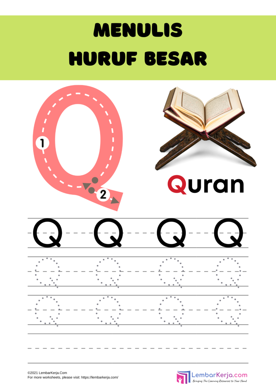 Detail Huruf Q Besar Nomer 8