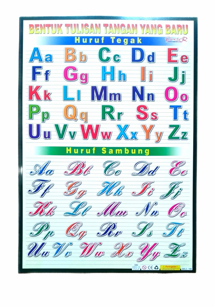 Detail Huruf Sambung A Z Nomer 15