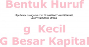 Detail Huruf Sambung G Besar Nomer 54