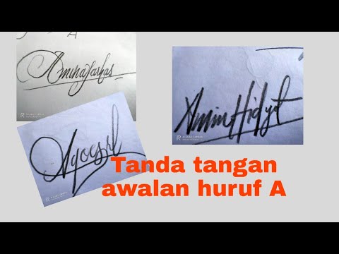 Detail Huruf Tanda Tangan Nomer 11