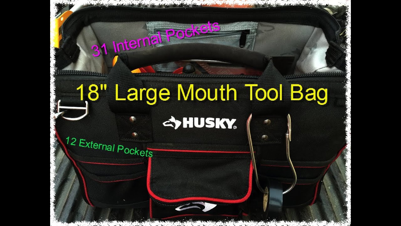 Detail Husky 14 In Large Mouth Tool Bag Nomer 50