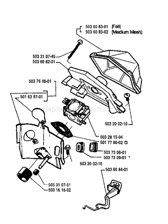 Detail Husky 51 Chainsaw Nomer 29