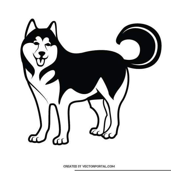 Detail Husky Clipart Nomer 29