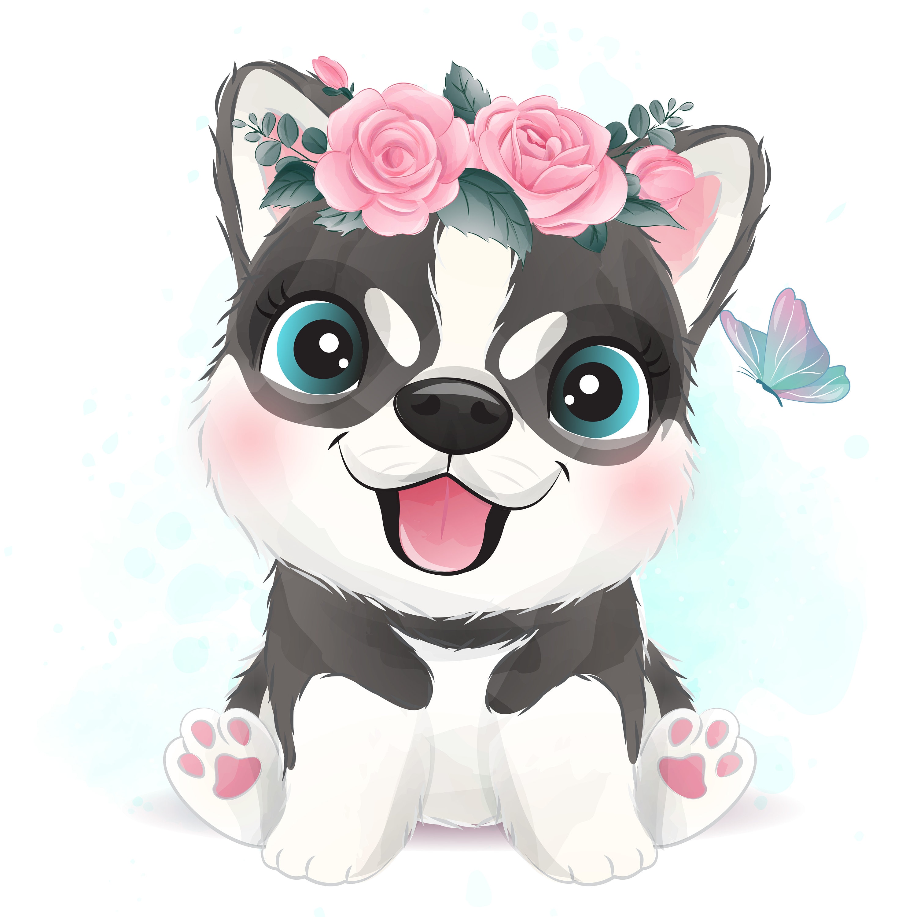 Detail Husky Clipart Nomer 34