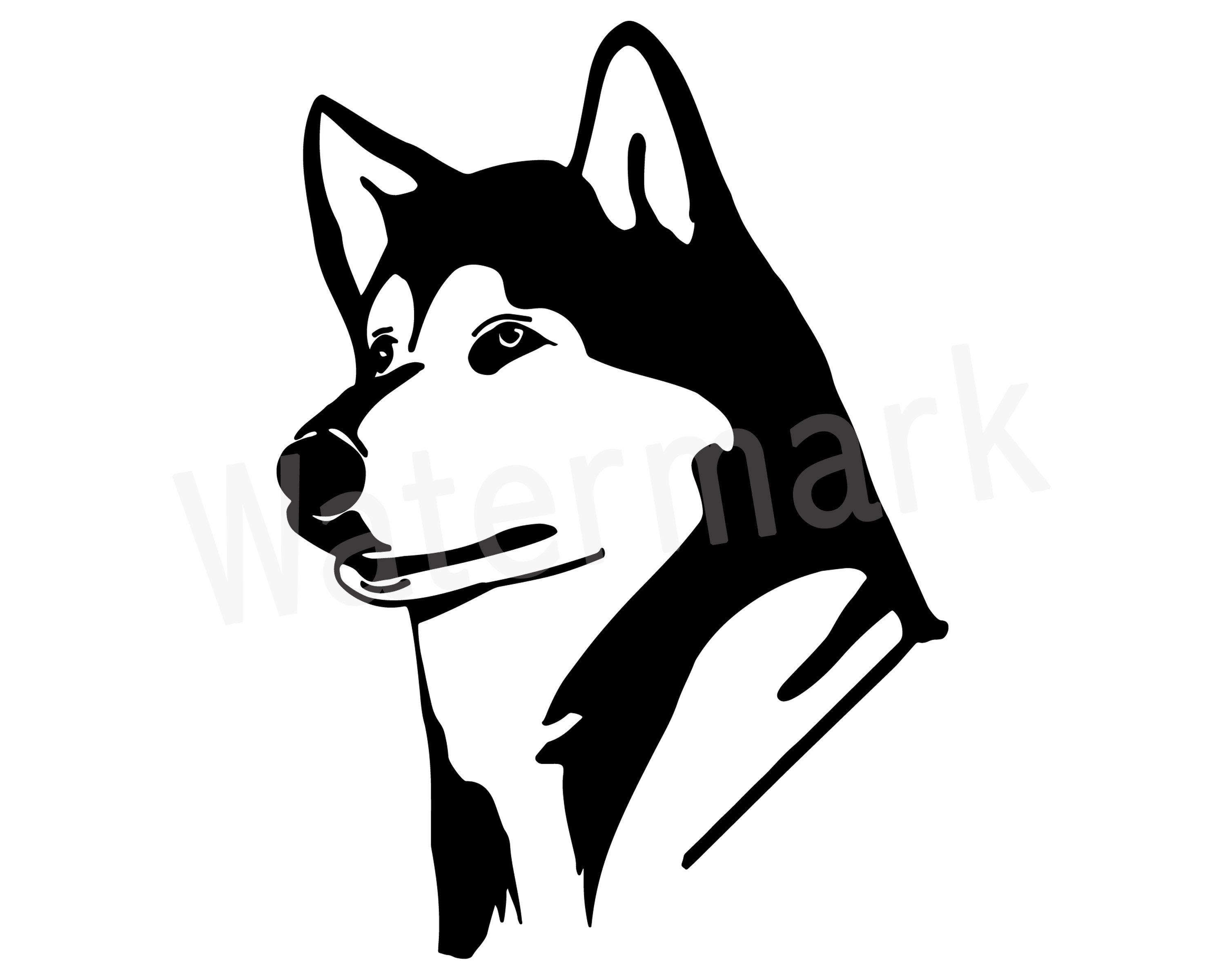 Detail Husky Face Clipart Nomer 14