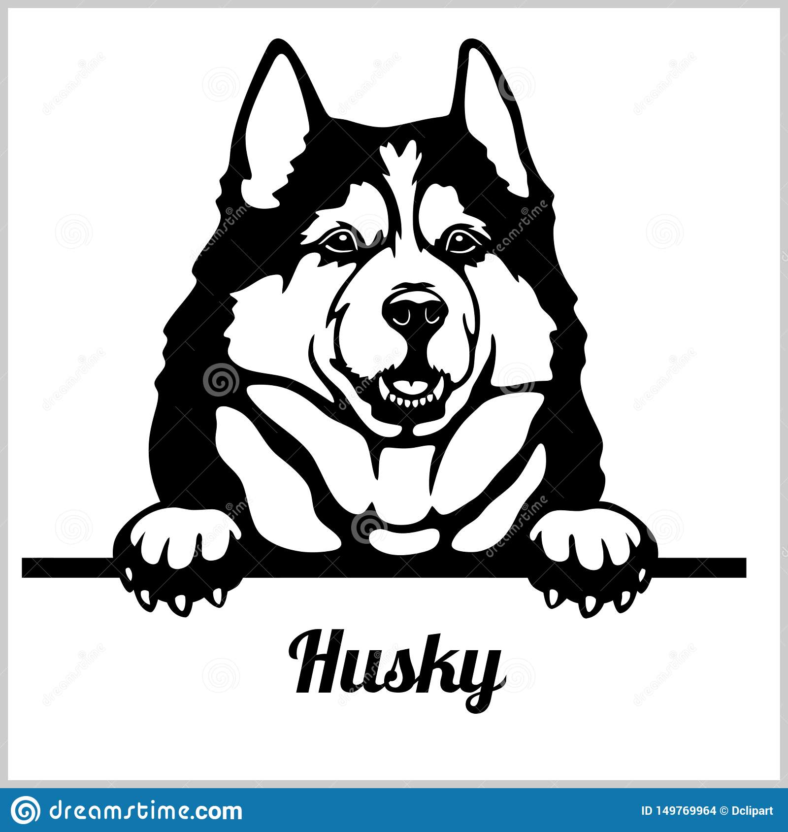 Detail Husky Face Clipart Nomer 20