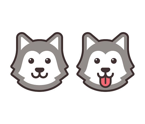 Detail Husky Face Clipart Nomer 5