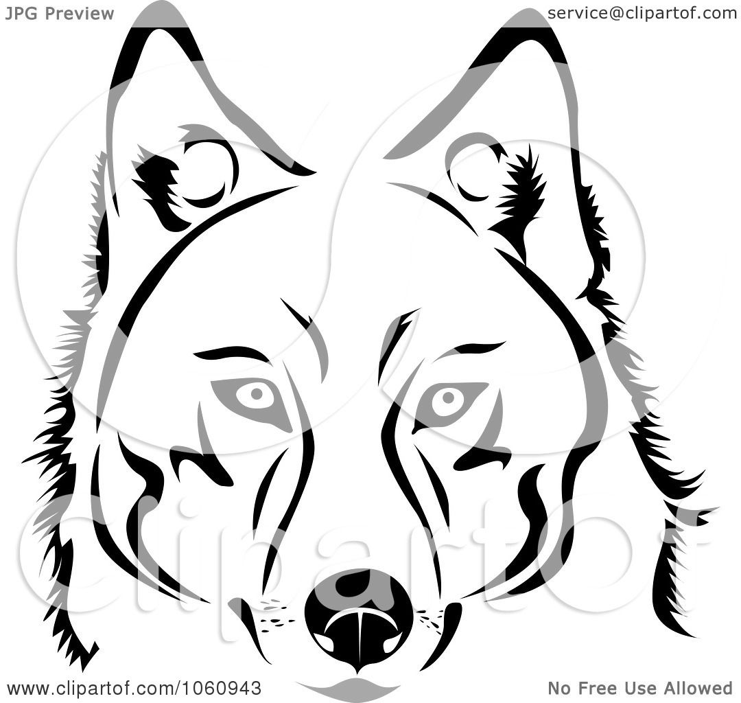 Detail Husky Face Clipart Nomer 50