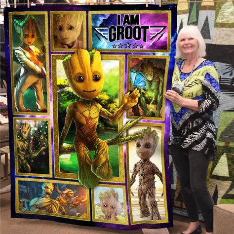 Detail I Am Groot Blanket Nomer 25