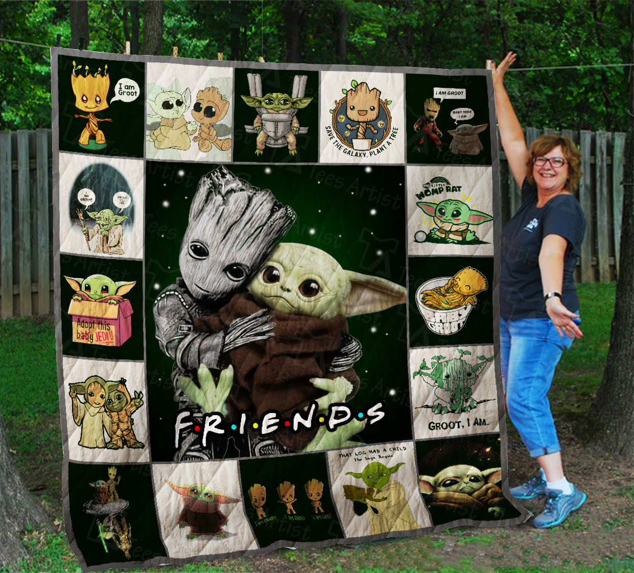 Detail I Am Groot Blanket Nomer 31