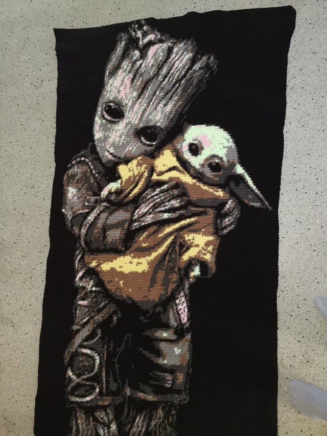 Detail I Am Groot Blanket Nomer 40