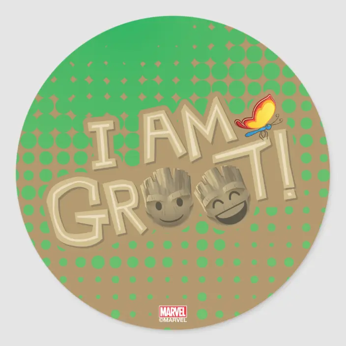 Detail I Am Groot Sticker Nomer 51