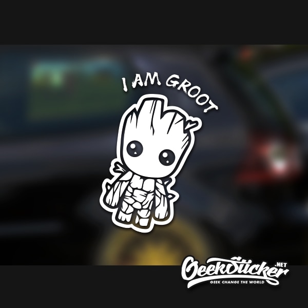 Detail I Am Groot Sticker Nomer 7