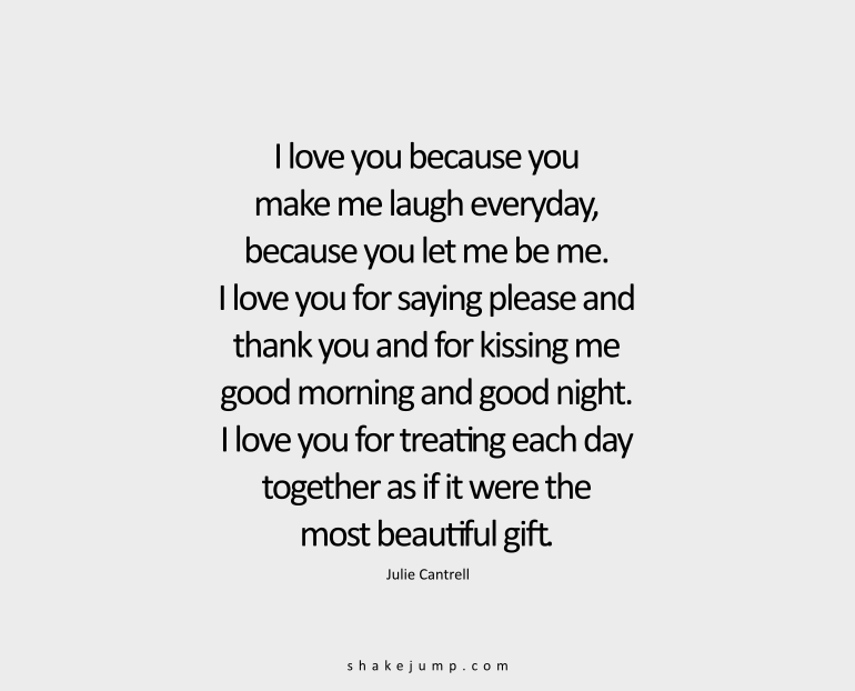 I Love You Because Quotes For Him - KibrisPDR