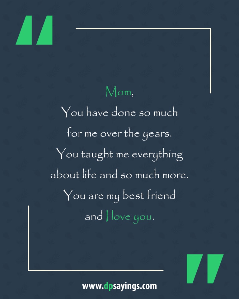 Detail I Love You Mom Quotes Nomer 4