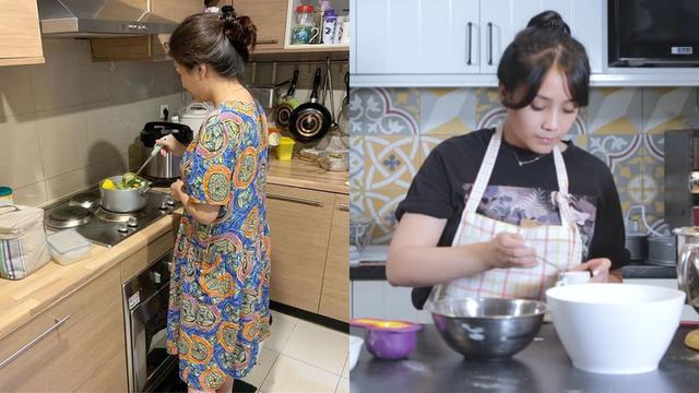 Detail Ibu Sedang Memasak Di Dapur Nomer 20