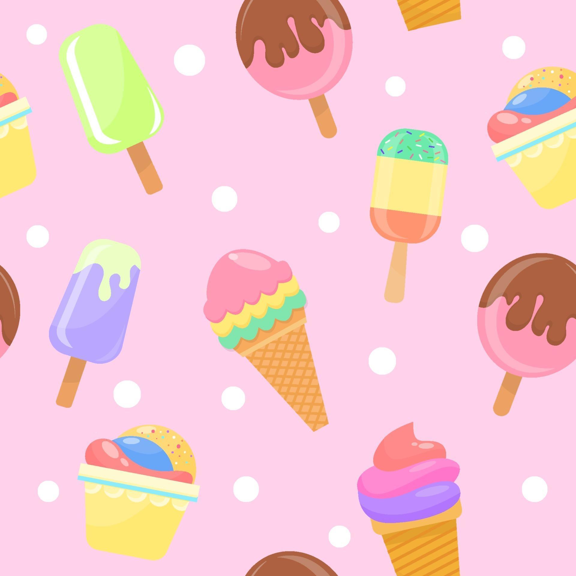 Ice Cream Background - KibrisPDR