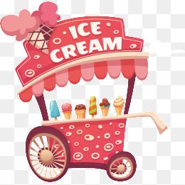 Detail Ice Cream Cart Clipart Nomer 13