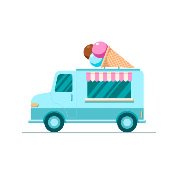 Detail Ice Cream Cart Clipart Nomer 48