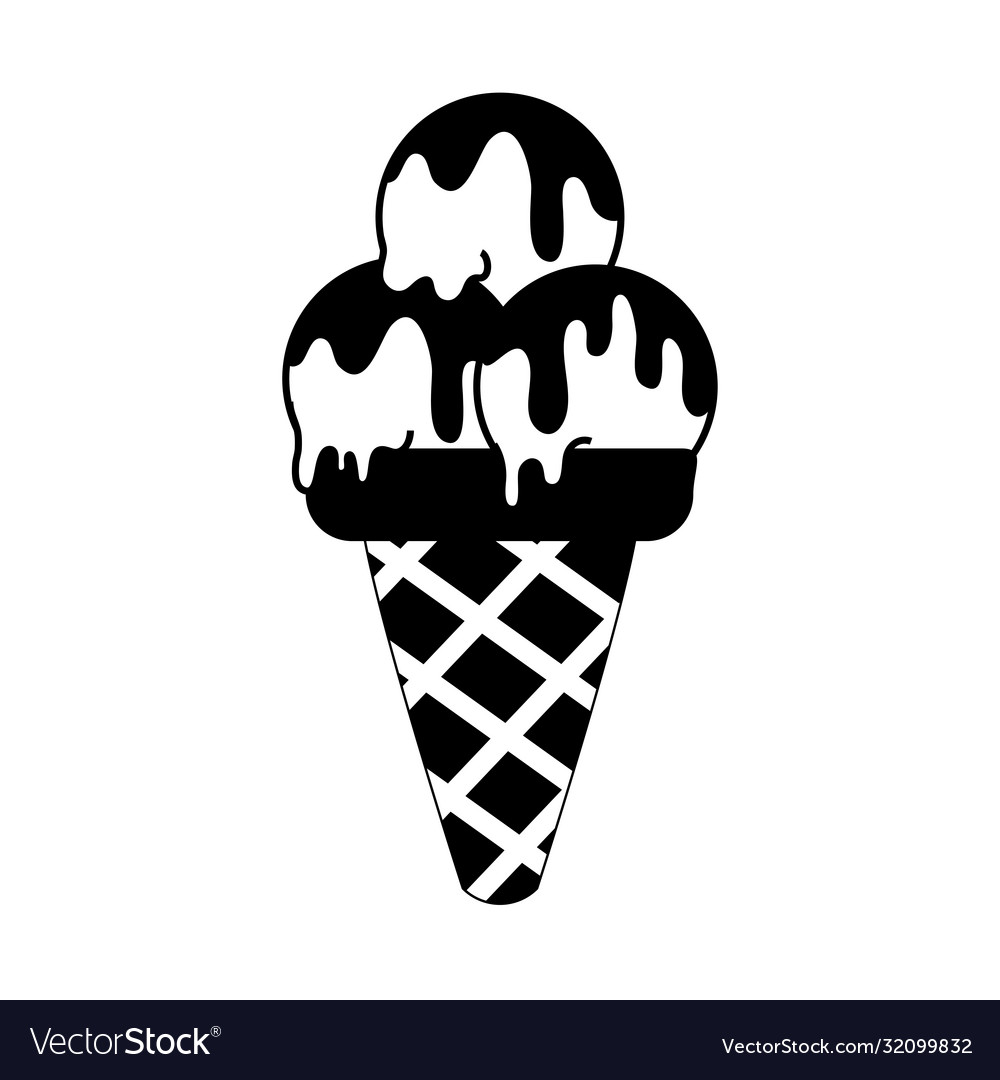 Detail Ice Cream Cone Silhouette Nomer 2