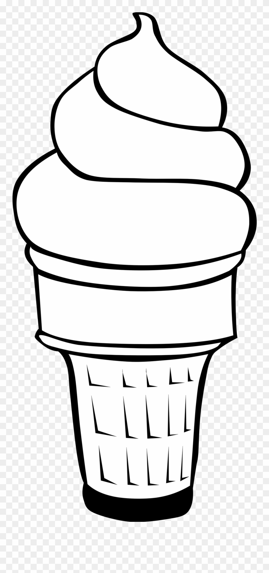 Detail Ice Cream Cone Silhouette Nomer 50