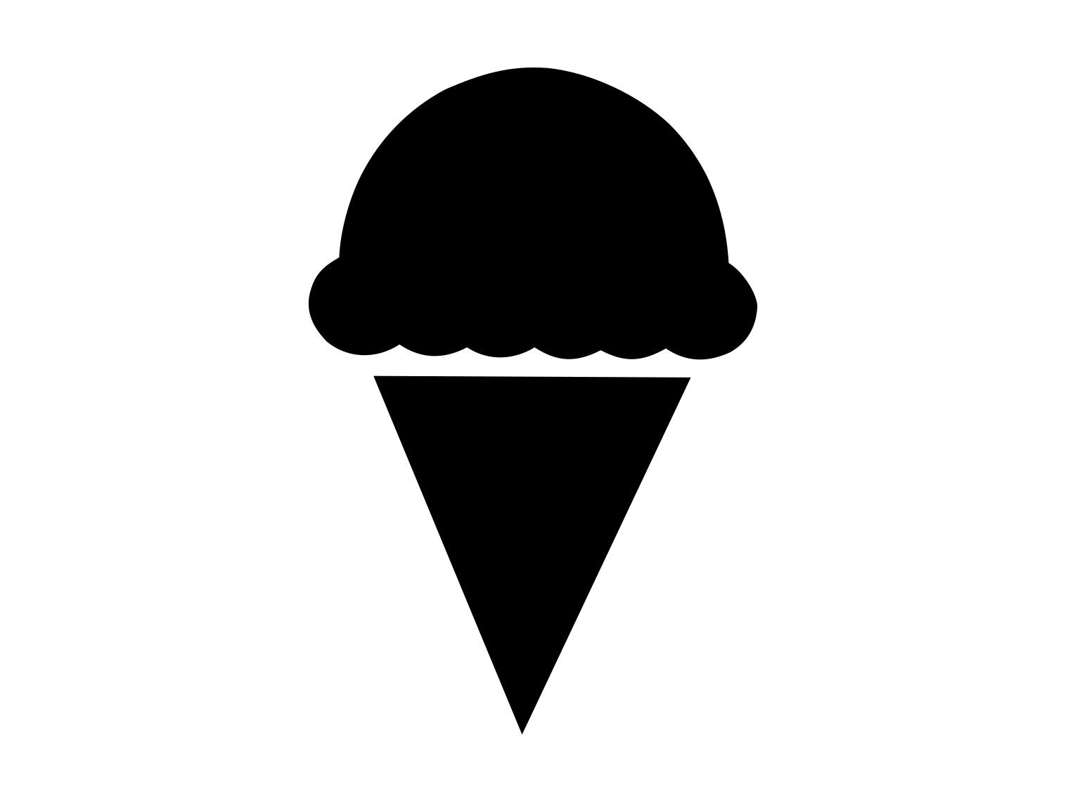 Detail Ice Cream Cone Silhouette Nomer 8