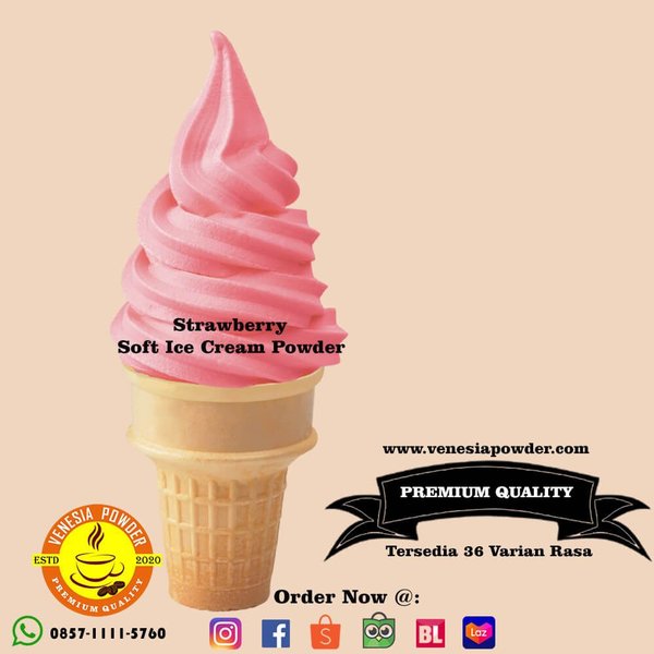 Detail Ice Cream Rasa Strawberry Nomer 6