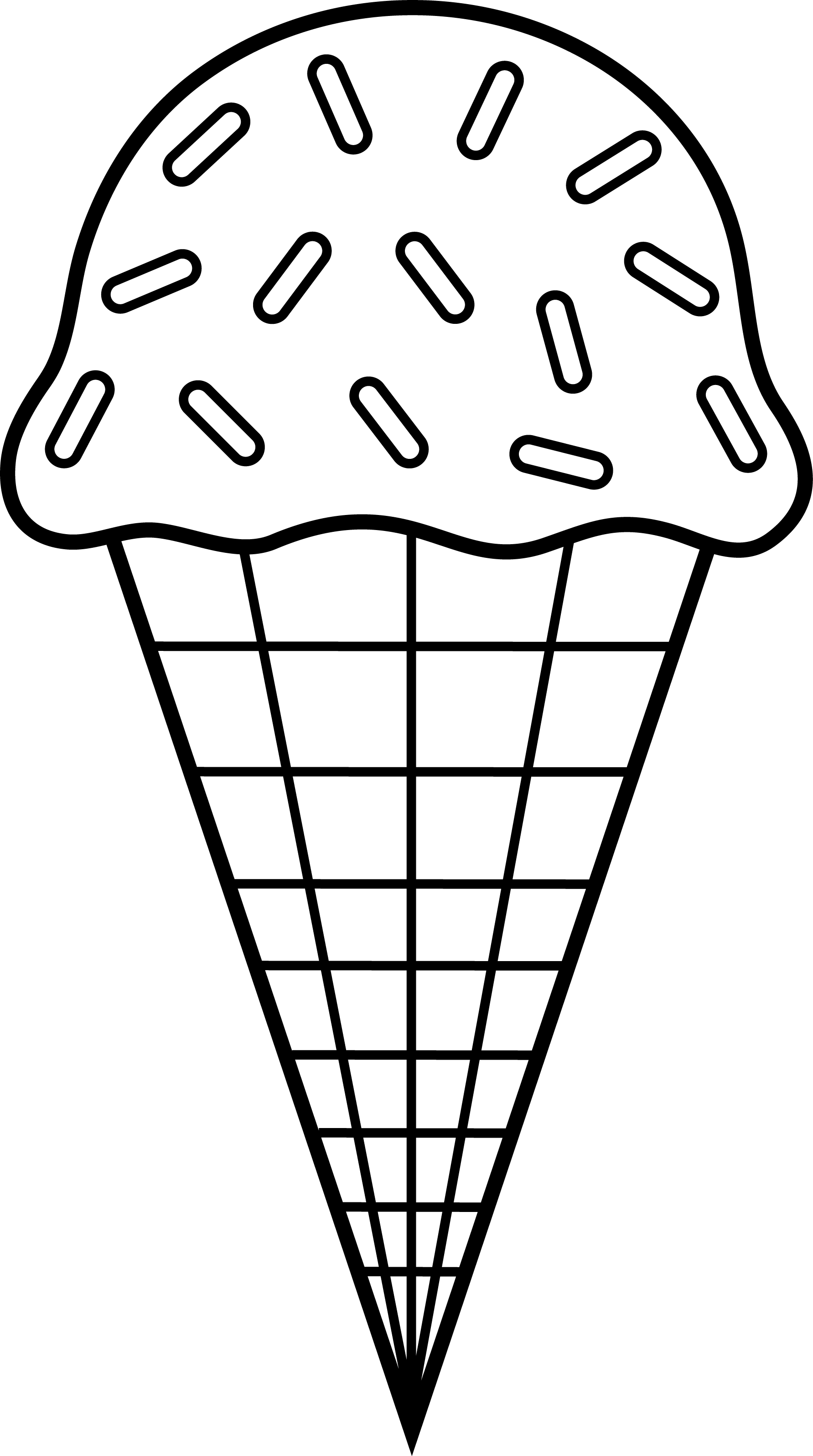 Detail Ice Cream Scoop Clipart Black And White Nomer 15