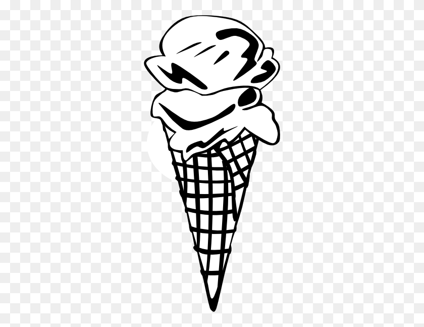 Detail Ice Cream Scoop Clipart Black And White Nomer 17