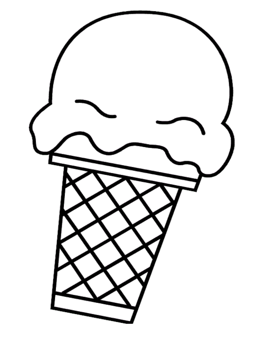 Detail Ice Cream Scoop Clipart Black And White Nomer 22