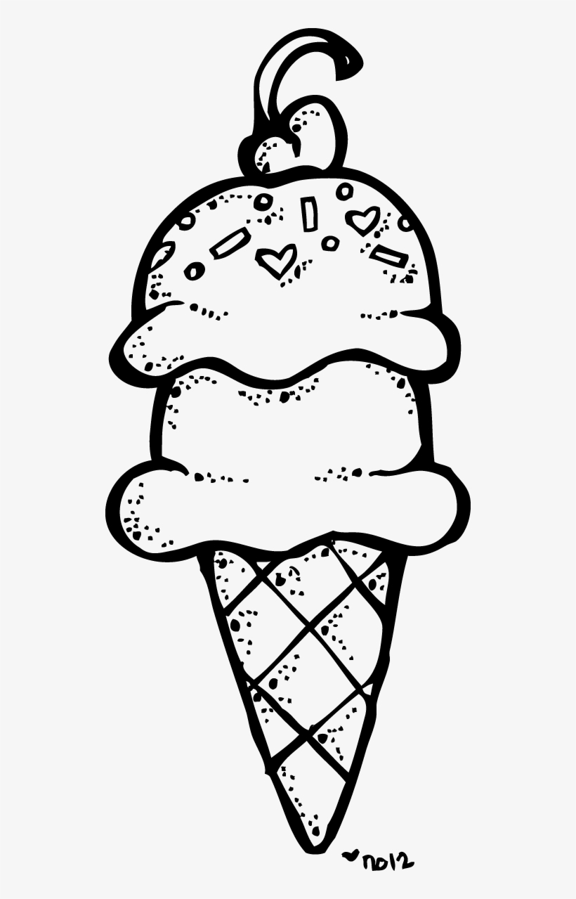 Detail Ice Cream Scoop Clipart Black And White Nomer 24