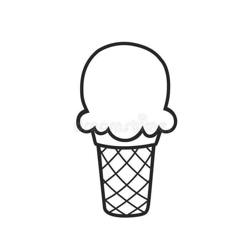 Detail Ice Cream Scoop Clipart Black And White Nomer 34