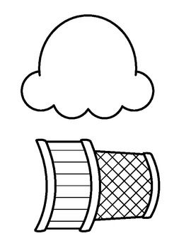 Detail Ice Cream Scoop Clipart Black And White Nomer 4