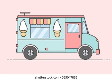 Detail Ice Cream Truck Clipart Nomer 19