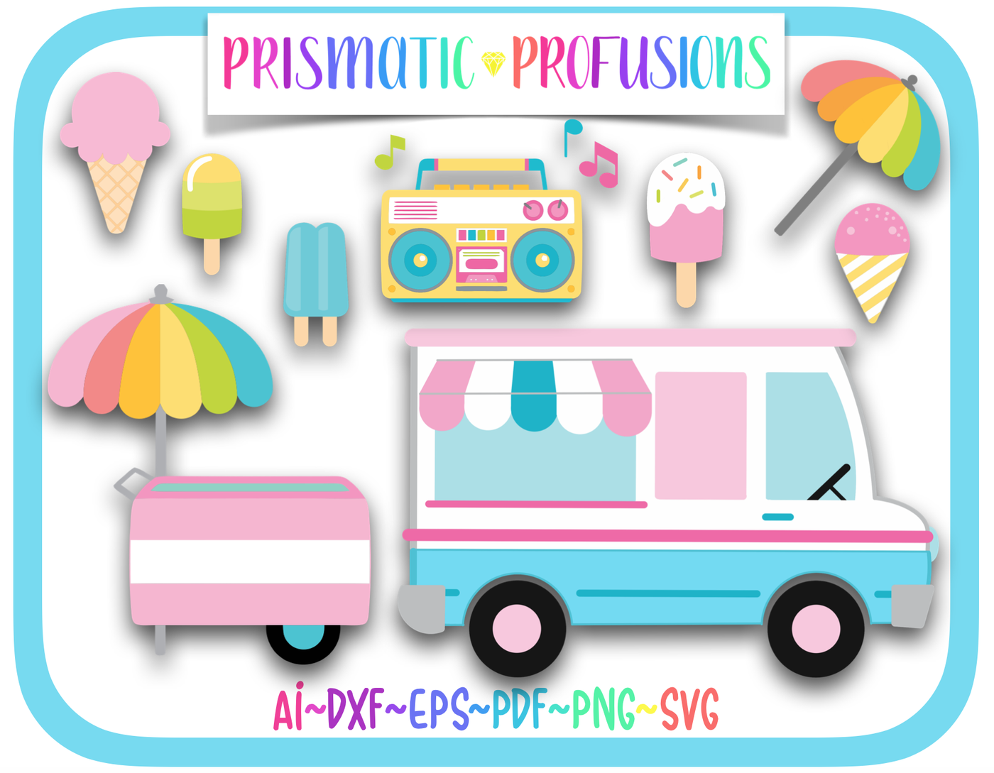 Detail Ice Cream Truck Clipart Nomer 30