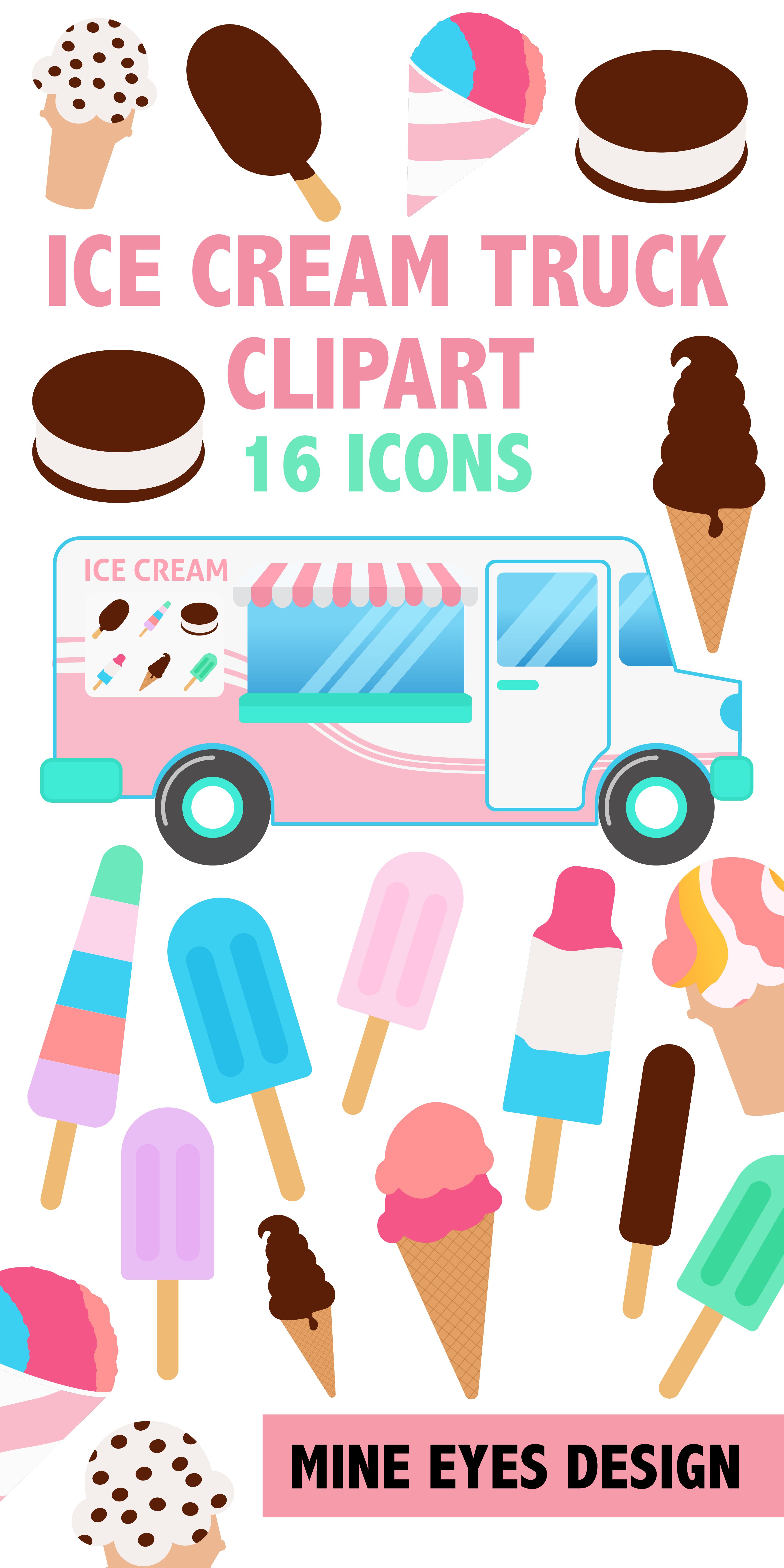 Detail Ice Cream Truck Clipart Nomer 43