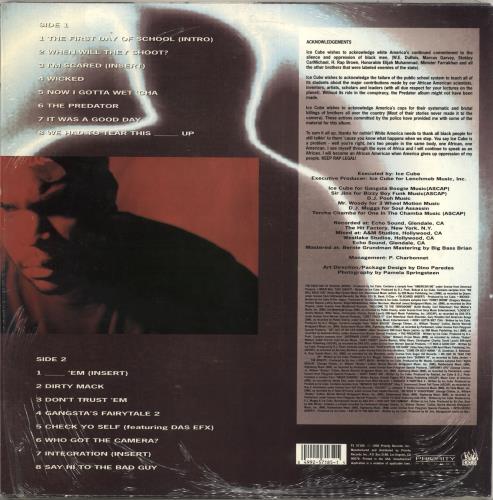 Detail Ice Cube The Predator Full Album Nomer 25