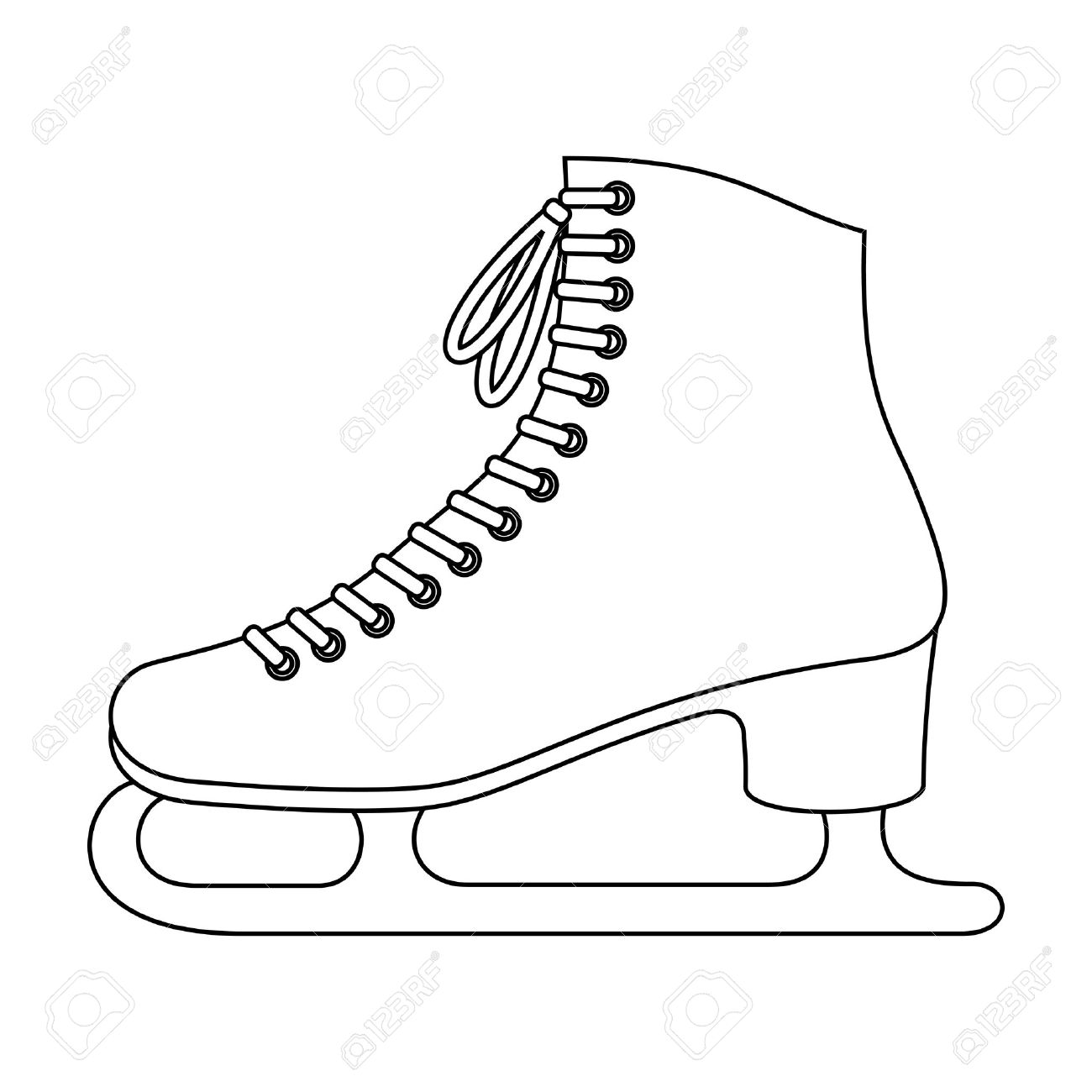 Detail Ice Skates Clip Art Nomer 38