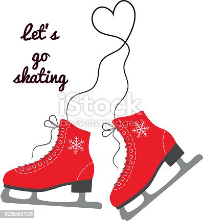 Detail Ice Skates Clip Art Nomer 39