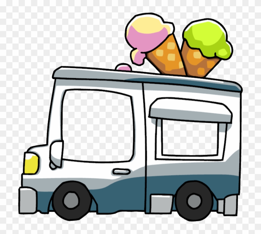 Detail Icecream Truck Clipart Nomer 22