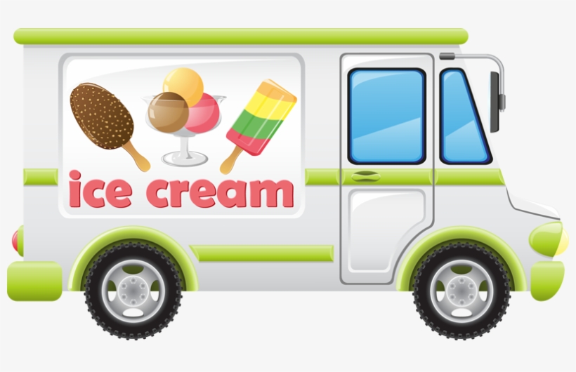 Detail Icecream Truck Clipart Nomer 6